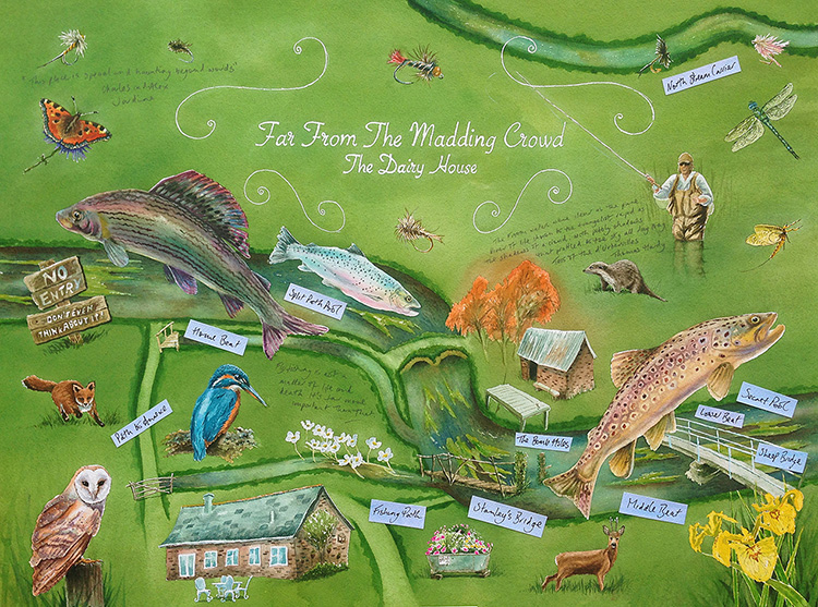 Casterbridge map Illustration